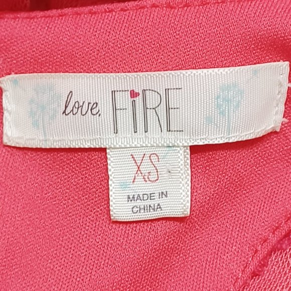 Love Fire Pink Lace Racerback Dress Juniors Size XS - Picture 4 of 4